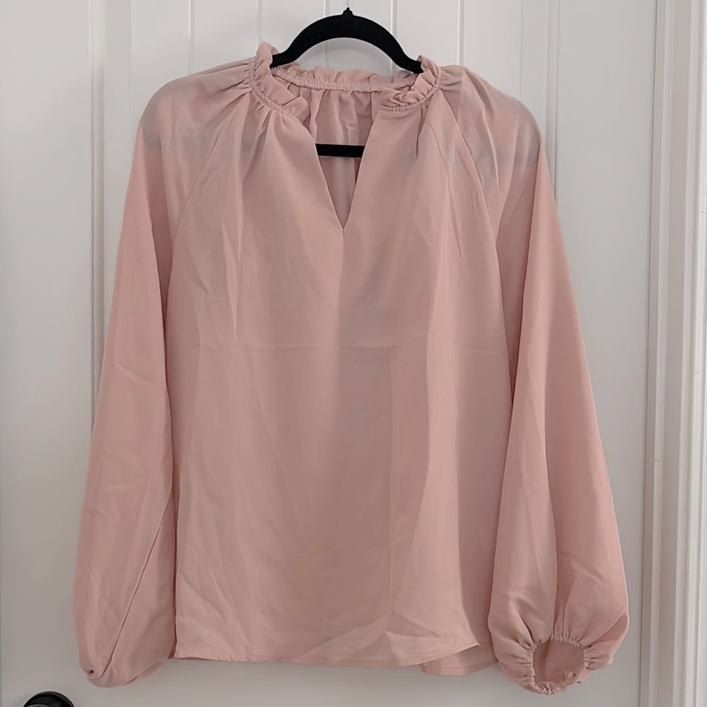 NEW Romantic Ballet Pink Peasant Blouse